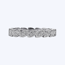 Load image into Gallery viewer, Scalloped Marquise Diamond Milgrain Edged Ring
