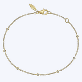 Bezel Set Diamond Stations Bracelet