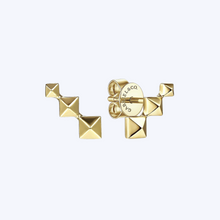 Load image into Gallery viewer, Three Pyramid Stud Earrings
