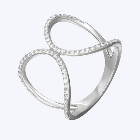 Diamond Split Ring