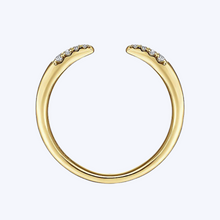 Load image into Gallery viewer, Open Diamond Tipped Stackable Ring
