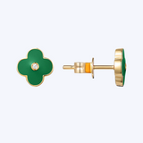 Enamel Clover Studs