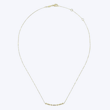 Load image into Gallery viewer, Curved Geometric Diamond Bar Necklace

