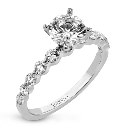 Single Prong Diamond Engagement Ring